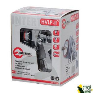 Spray Gun HVLP II Pneumatic Professional, 1.4mm nozzle, plastic upper tank 600 ml., 2bar PT-0100 Intertool