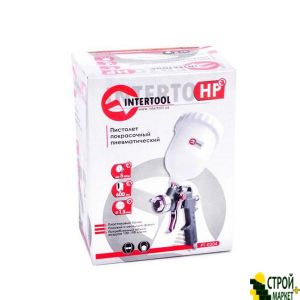 HP spray gun, nozzle of 1.5mm, an upper plastic tank 600ml, 5bar PT-0204 Intertool