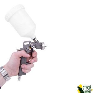 HP spray gun, nozzle of 1.5mm, an upper plastic tank 600ml, 5bar PT-0204 Intertool