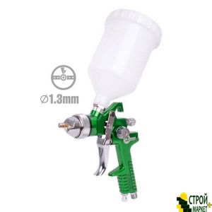 Spray air HVLP, 1.3mm nozzle, an upper plastic tank 600ml, 3bar PT-0102 Intertool