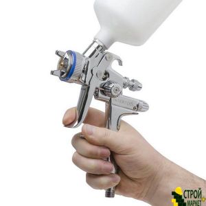 Spray Gun HVLP II Digital Professional, 1.3mm nozzle, plastic upper tank 600 ml., 2bar PT-0105D Intertool