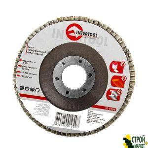 Flap grinding disc 115 * 22mm, grain K40 BT-0104 Intertool