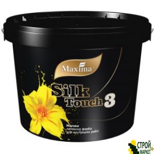 Интерьерная латексная краска Silk Touch 3 матовая , 1 л Maxima