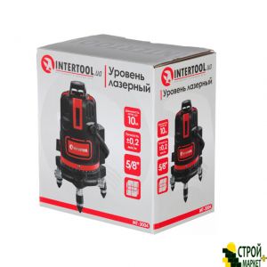 Уровень лазерный 5 лазерных головок, красный лазер MT-3004 Intertool