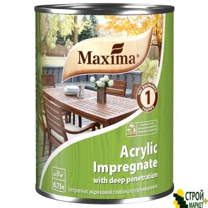 Acrylic impregnate deep penetration walnut, 0.75 l Maxima