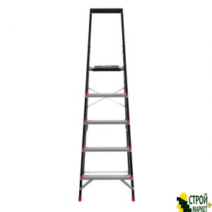 Stepladder 5 steps, for collection tray, steel profile, the height of the upper stage 1064mm, 457h893h1568mm, 150kg LT-0055 Intertool