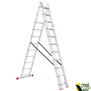 Aluminum ladder 3-section universal fold-out 3 * 11stup. 7.33m LT-0311 Intertool