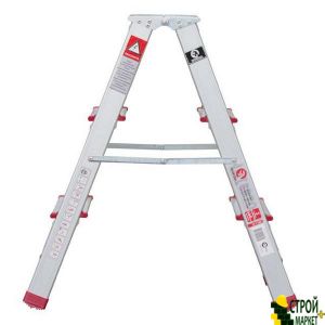 Stepladder 3 steps aluminum-sided, height 660mm LT-1103 Intertool