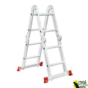 Aluminum ladders multifunctional transformer 4 * 2 stupas. 2.38m LT-0028 Intertool