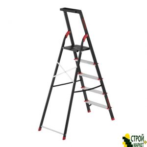 Stepladder 5 steps, for collection tray, steel profile, the height of the upper stage 1064mm, 457h893h1568mm, 150kg LT-0055 Intertool