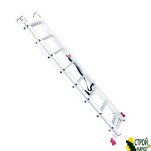 Aluminum Ladder 2 section versatile fold-2 * 8stup. 3.69m LT-0208 Intertool