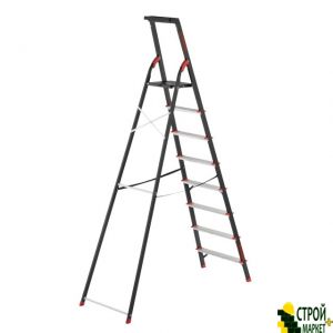 Stepladder 8 steps, for collection tray, steel profile, the height of the upper stage 1720 mm 527h1437h2221mm, 150kg LT-0058 Intertool