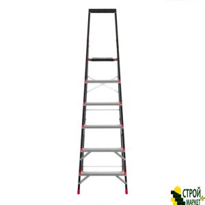 Stepladder 6 steps for collection tray, steel profile, the height of the upper stage 1280mm, 481h1138h1787mm, 150kg LT-0056 Intertool