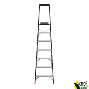 Stepladder 7 steps, for collection tray, steel profile, the height of the upper stage of 1500 mm, 504 * 1283 * 2003mm, 150kg LT-0057 Intertool