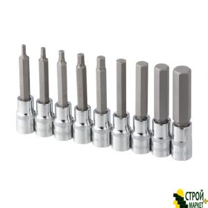 Bit Set HEX 1/2 "4-17, 100mm, S2, STORM ET-8406 Intertool