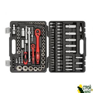 Набор инструментов профессиональный c 12 гранными головками 1/2" & 1/4", 108ед., ET-6109, Cr-V ET-6109 Intertool