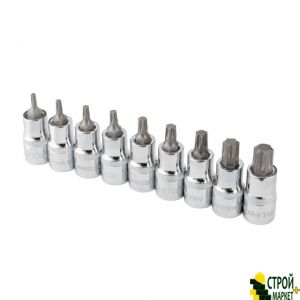 Набор бит TORX 1/2" T20-T60, 55мм, S2, STORM ET-8400 Intertool