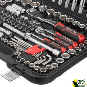 Набор инструментов 1/2" & 3/8" & 1/4", 156ед., Cr-V STORM ET-8156 Intertool