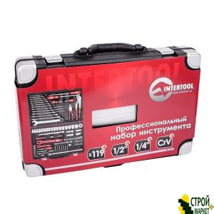 Professional toolbox 1/4 and 1/2; 119ed, Cr-V ET-7119 Intertool