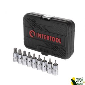 Набор бит TORX 1/2" T20-T60, 55мм, S2, STORM ET-8400 Intertool