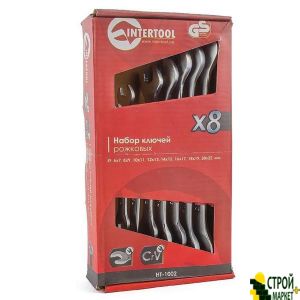 Set carob keys 8pcs., 6-22mm Cr.-V. HT-1002 Intertool