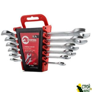 Set carob keys 6 pcs., 6-17mm Cr.-V. HT-1001 Intertool