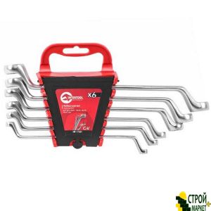 Set of keys flare 6 pcs., 6-17mm Cr.-V. HT-1101 Intertool