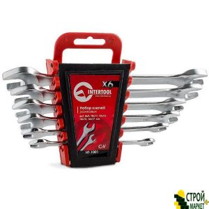 Set carob keys 6 pcs., 6-17mm Cr.-V. HT-1001 Intertool