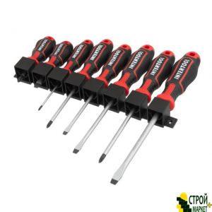 Screwdriver Set 8 units (SL5.0 * 100mm, SL6.0 * 38mm, SL6.0 * 125mm, SL8.0 * 150mm, PH0 * 75mm, PH1 * 100mm, PH2 * 38mm, PH2 * 125mm), STORM VT-3438 Intertool