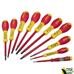 Screwdriver Set 10pcs electrician FatMax: light, PH, PZ, SL, VDE housing to 1000V. 0-62-573 Stanley