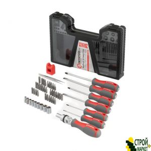 Screwdriver with set of nozzles 51 units VT-3352 Intertool