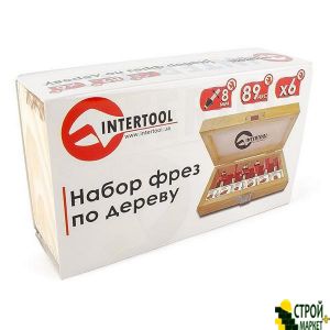 Набір фрез кінцевих по дереву, 6 шт. HT-0072 Intertool