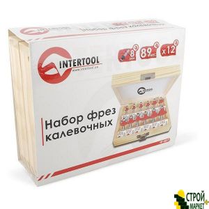 Набір фрез калевочних, 12 шт. HT-0077 Intertool