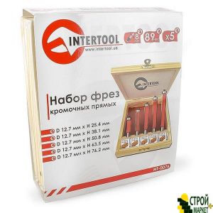 Набір фрез кромок прямих, 5 шт. HT-0076 Intertool