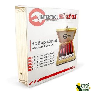 Набір фрез пазових прямих, 5 шт. HT-0075 Intertool