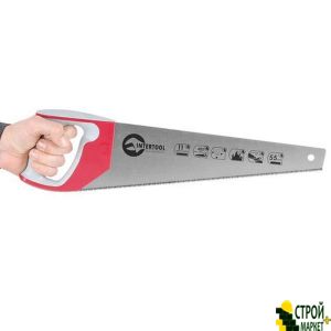 Hacksaw on wood 450mm with a red-hot teeth, sharpening 3rd 11 teeth. * 1 HT-3162 Intertool