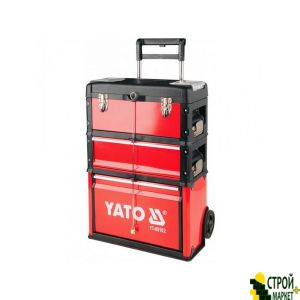 Tool carts for service on wheels with retractable handle Yato YT-09102