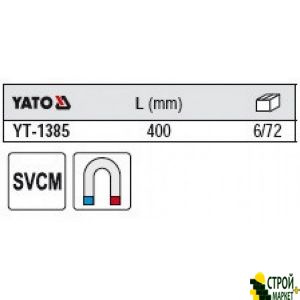 Capturing a magnetic drill collar on the flexible 400 mm YT-1385 Yato