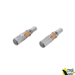 Комплект отверточных насадок Hex H4.0 1/4"*25мм, S2, уп. 2шт., STORM VT-0227 Intertool