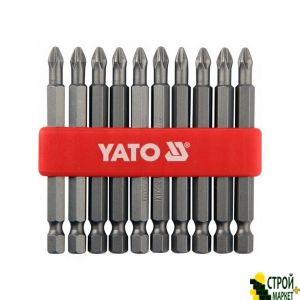 A set of screwdriver attachments 1/4 PH2 75 mm 10 pcs YT-0480 Yato