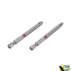 Комплект отверточных насадок PH2 1/4"*70мм, S2, уп. 2шт., STORM VT-0223 Intertool