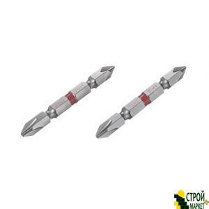 Комплект отверточных насадок PH2/PH1 1/4"*60мм, S2, уп. 2шт., STORM VT-0230 Intertool