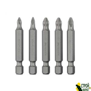 Набор отверточных насадок PH1, PH2, PZ1, PZ2 1/4"*50мм, ACR, S2, уп. 5шт., STORM VT-0205 Intertool