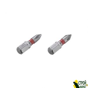 Комплект отверточных насадок PH1 1/4"*25мм, S2, уп. 2шт., STORM VT-0217 Intertool