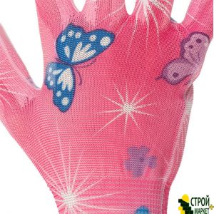 garden polyurethane coated gloves 8 "pink SP-0162 Intertool