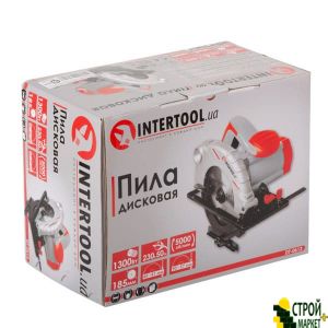 Saw disc 1300 W, about 5000 • min, tilt the depth of cut 90-45 57 -41 mm, the disc 185 * 20 mm DT-0613 Intertool