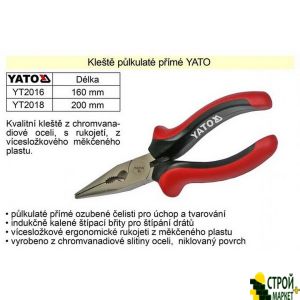 Nickel pliers bent 160mm YT-2026 Yato