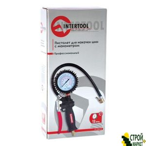 Gun for tire inflation pressure gauge with a professional PT-0510 Intertool