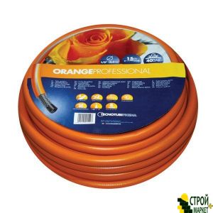 Шланг садовый Tecnotubi Orange Professional для полива диаметр 1/2 дюйма, длина 25 м (OR 1/2 25)