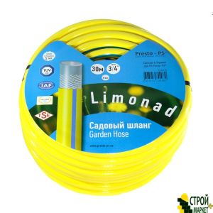 Шланг поливочный Presto-PS садовый Limonad диаметр 3/4 дюйма, длина 30 м (3/4 G H 30)